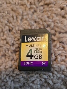 Lexar 4GB SDHC Memory Card - Yellow & Purple Label